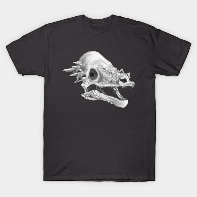 Pachycephalosaurus skull T-Shirt by Ashdoun